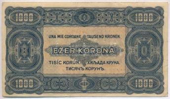 1923. 1000K "8 FILLÉR - NYOLC FILLÉR" felülnyomással, nyomdahely jelölés nélkül T:III
Ada...