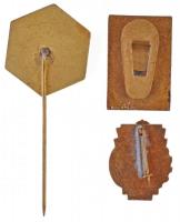 3db-os vegyes magyar jelvény és kitűző tétel, közte "MHK I", "Kunfi Gárda", &quo...