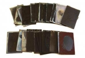 cca 1938 és 1945 között készült üveglemez negatívok vegyes tétele, cca 270 db vintage negatív, 6x9 c...