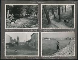 1949 Budapest XIV. Mosztár utcai fotók, valamint kép a döbrentei téri szerb templom bontásáról. Össz...