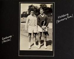 1958 Nemzetközi tenisz versenyről készült fotóalbum (Lengyelország), magyar résztvevőkkel (Bardoczy,...