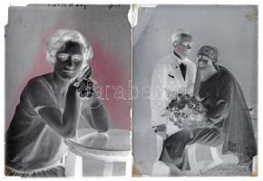 1932 Eger, a Foto-GRÁF műteremben készült 18 db vintage üveglemez negatív, 12x16 cm