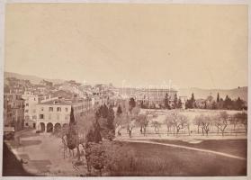 cca 1900 Azonosítatlan, feltehetően olasz városképek 3 db nagyméretű fotó. A legnagyobb 50x35 cm / U...