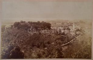 cca 1900 Azonosítatlan, feltehetően olasz városképek 3 db nagyméretű fotó. A legnagyobb 50x35 cm / U...