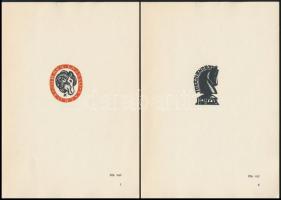 1962 Fery Antal 40 ex libris. Bp., 1962, Kisgrafikabarátok Köre Kiadványa, (Ságvári Endre Nyomdaipar...