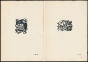 1962 Fery Antal 40 ex libris. Bp., 1962, Kisgrafikabarátok Köre Kiadványa, (Ságvári Endre Nyomdaipar...