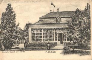 1912 Mándok, Gróf Forgách kastély, téli kert (EK)
