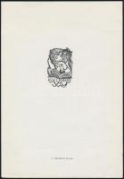 1961 10 metszet. A Kisgrafika Barátok Köre kiadványa a lipcsében megtartott VIII. Európai Exlibris K...