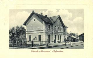 1911 Mezőcsát, Vasútállomás. W.L. Bp. 2574. Kiadja Schwarcz Herman (fa)