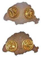 DN 2db klf modern irredenta, zománcozott fém gomblyukjelvény (38x25mm) T:1-,2 egyiken zománchiány