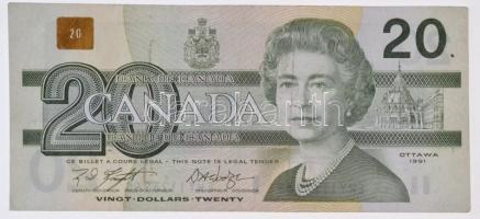 Kanada 1991. 20$ T:III Canada 1991. 20 Dollars C:F