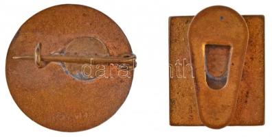 ~1932. "Nemzeti Egység Pártja" zománcozott Br gomblyukjelvény (16x19mm) + Madarassy Walter...