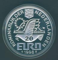 Hollandia 1998. 20€ Ag "M.C.Escher" T:PL Tanúsítvánnyal!