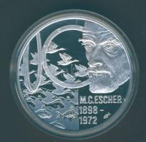 Hollandia 1998. 20€ Ag "M.C.Escher" T:PL Tanúsítvánnyal!