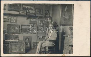 1927 Edvi Illés Aladár (1870-1958) festő saját kézzel írt levelezőlapja Farkas Sándor (?-?) érsekújv...