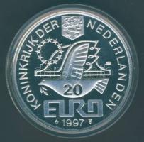 Hollandia 1997. 20€ Ag "Johan" T:PL Tanúsítvánnyal!