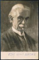 1932 Edvi Illés Aladár (1870-1958) festő saját kézzel írt levelezőlapja Farkas Sándor (?-?) érsekújv...