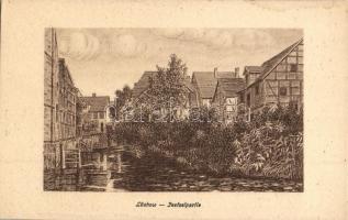 Lüchow, Jeetzelpartie / riverbank, houses