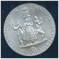 Kiss Nagy András (1930-1997) 1973. "Magyar Nemzetért / Erdély" Ag emlékérem, eredeti tokba...