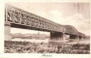 Pozsony, Pressburg, Bratislava; vasúti híd / railway bridge