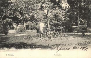 1908 Balatonfüred, Park. Kiadja Balázsovich Gyula fényképész (EK)