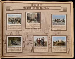 cca 1930 Der Welt Krieg. 1914-1918. 268 cigaretta kártyával. Dresden, é.n.,Cigaretten-Bilderdienst. ...