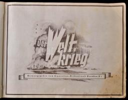 cca 1930 Der Welt Krieg. 1914-1918. 268 cigaretta kártyával. Dresden, é.n.,Cigaretten-Bilderdienst. ...