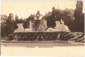 München, Munich; Wittelsbachbrunnen / fountain