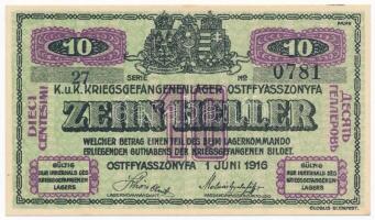 Ostffyasszonyfa / Hadifogolytábor 1916. június 1. 10f arab sorozat- és sorszámmal T:I
Adamo HHO-2.1