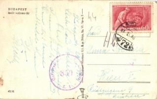 Budapest II. Moszkva tér (Széll Kálmán tér), villamosok, Stühmer üzlet. Művészeti Alkotások (EK)