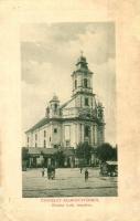 Szamosújvár, Gherla; Örmény katolikus templom. W.L. Bp. 1868. / Armenian Catholic church (r)