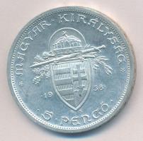 1938. 5P Ag "Szent István" T:1- kis ph.
Adamo P8.1