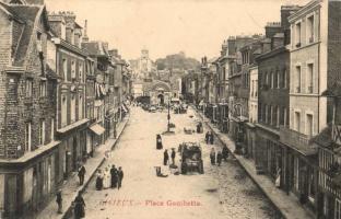 Lisieux. Place Gambetta / square, street view
