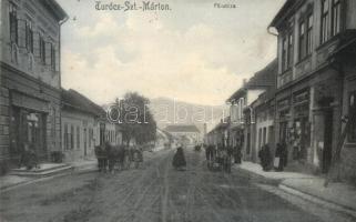 1906 Turócszentmárton, Turciansky Svaty Martin; Fő utca, üzletek / main street, shops (Rb)
