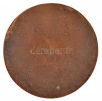 Ispánki József (1906-1992) 1975. Az óhaza üzenete Mrs. Jutid Illynek" Br emlékplakett (99mm) T:...