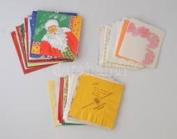 Vegyes szalvéta tétel, kb. 390 db