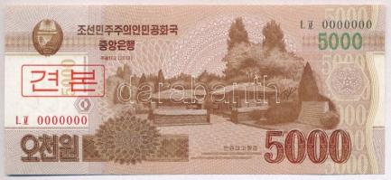 Észak-Korea 2013. 5000W MINTA T:I North Korea 2013. 5000 Won SPECIMEN C:UNC