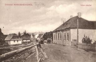Maroshévíz, Toplita; utcakép. Walter Ede kiadása / street view + K.u.K. Militär-Zensur Villach (EK)
