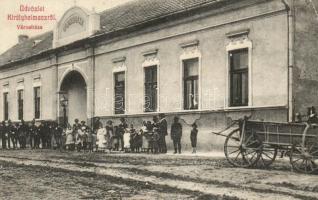 1912 Királyhelmec, Helmec, Kralovsky Chlumec; Városháza / town hall