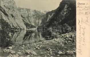 Schönau am Königssee, Obersee / lake, mountains