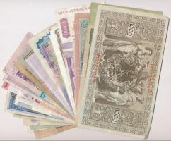 ~25db-os vegyes bankjegy tétel, közte Orosz Birodalom, Lengyelország, Spanyolország, Görögország, Ma...