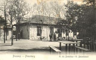 1906 Pozsony, Pressburg, Bratislava; Második (II. dik) Bimbóház. Bediene dich allein / II. Batzenhäusel / restaurant (EK)