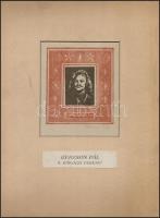 Gerzson Pál (1931-2008): Csata, II. Rákóczi Ferenc, 2 db. Linó, papír, paszpartuban, 11×10 és 7×11 c...