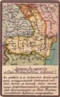 Megnézi Ön naponta a Pesti Hírlap háborús térképeit?; A romániai háború térképe; kiadja a Pesti Hírlap / WWI Map of the Romanian war (EK)