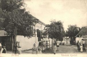 1910 Kövi, Kamenany; Fő utca, Vlachó János üzlete és saját kiadása / main street, shop (EK)