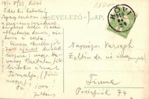 1910 Kövi, Kamenany; Fő utca, Vlachó János üzlete és saját  kiadása / main street, shop (EK)