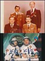 Valerij Kubaszov szovjet űrhajós aláírása képen + egy eredeti, kissé sérült fotó Farkas Bertalanról ...