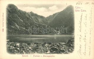 1899 Tátra, Tatry; Halas-tó / Fischsee, Meeraugespitze / Morskie Oko / lake