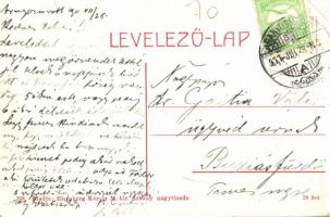 1911 Aranyosmarót, Zlaté Moravce; Pénzügyigazgatósági palota. Kiadja Eisenberg Károly 368. / palace ...