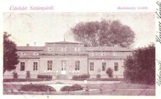 1900 Sajószárnya, Sztárnya, Starna (Tornalja, Tornala); Radvánszky kastély / castle (vágott / cut)